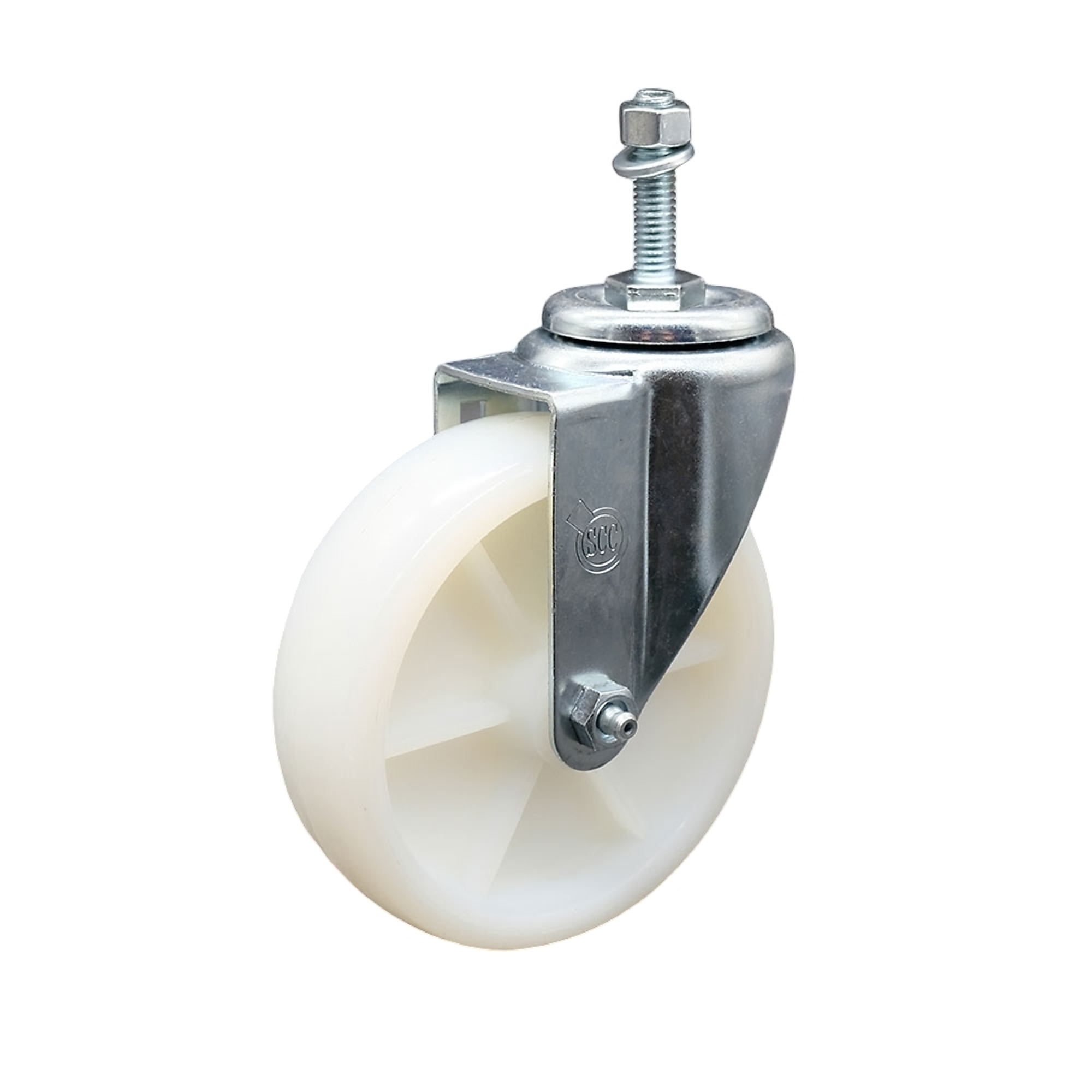 Service Caster, 5in. x 1 1/4in. Stem Caster, Wheel Diameter 5 in, Caster Type Swivel, Package (qty.) 1, Model# SCC-SSTS20S514-NYS-381615